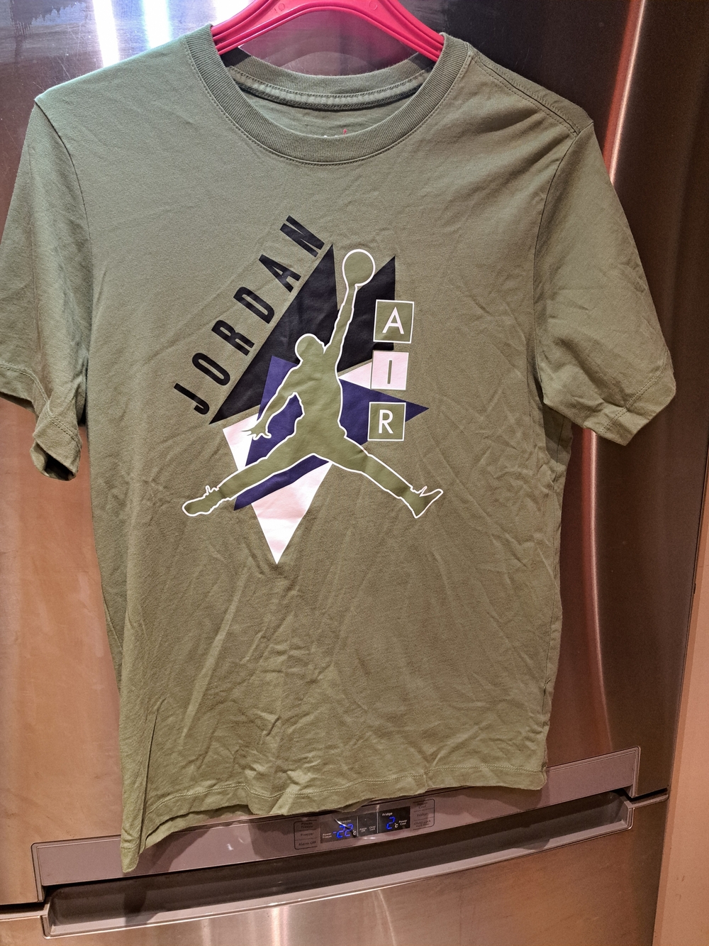 Jordan Olive Green Short-Sleeve Jumpman Graphic Tee